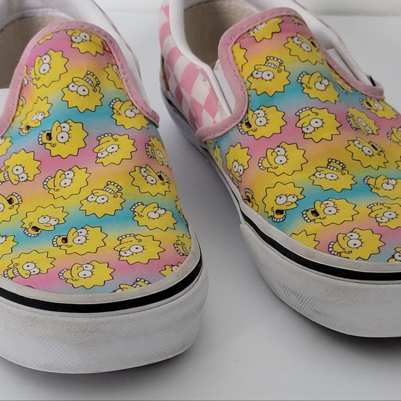 Vans The Simpsons Collaboration Limited Release Lisa Simpson Slip On Shoe W 7 - Picture 5 of 15